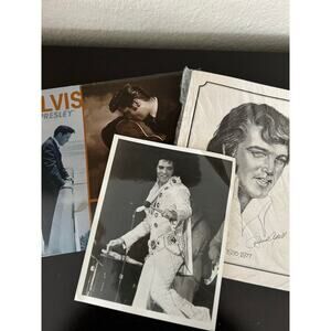 Elvis Presley Collection Handmade Portrait Photos Calendar 1960-70s Music Bundle
